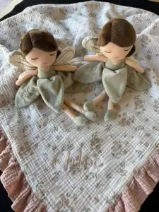 Custom Embroidered blanket and dolls by BR Embroidery in Poway, CA