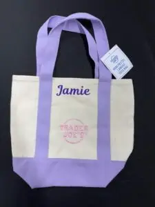 Custom Embroidered Tote by BR Embroidery in Poway, CA